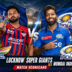 Lucknow Super Giants vs Mumbai Indians Match Scorecard