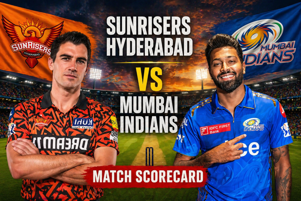 Sunrisers Hyderabad Vs Mumbai Indians Match Scorecard