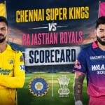 Chennai Super Kings Vs Rajasthan Royals Scorecard
