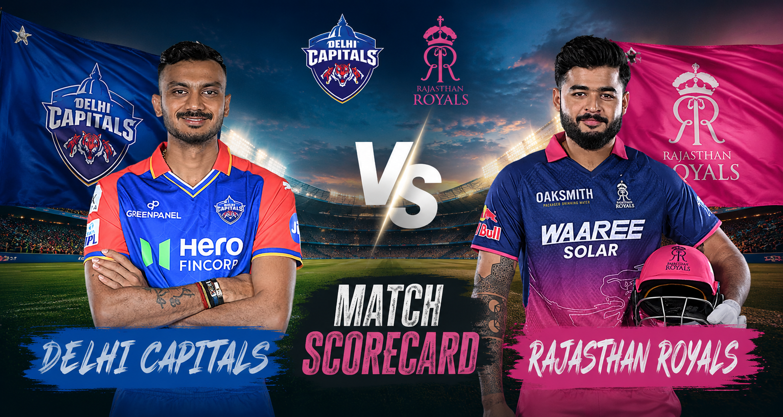 Delhi Capitals Vs Rajasthan Royals Match Scorecard